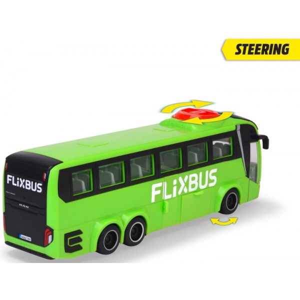 Туристический Автобус Dickie Toys Фликсбасс 26,5 см с открывающейся дверью и багажником (3744015) Салатовый - изображение 3