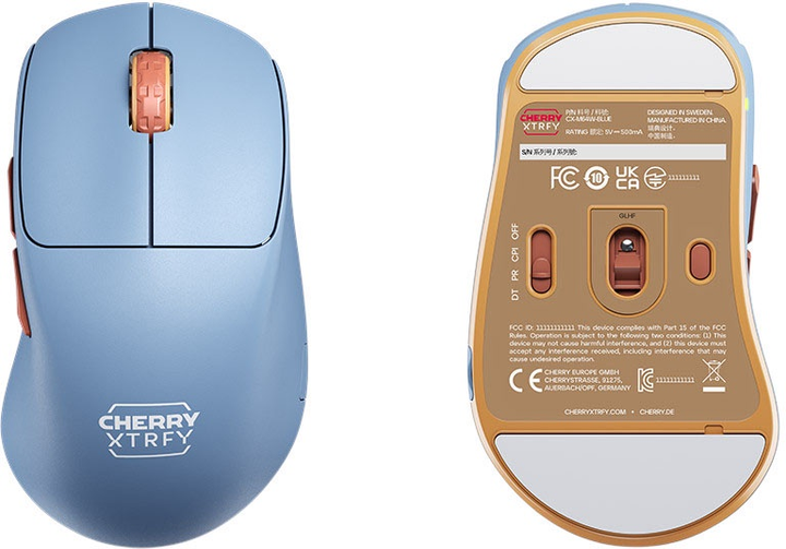 Миша CHERRY XTRFY M64 Wireless/Bluetooth/USB Blue (CX-M64W-BLUE) - зображення 6