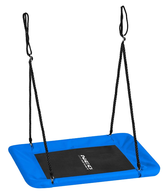 Huśtawka Neo-Sport Bocianie gniazdo Swingo 110 x 70 cm Niebieska (5903890627225) - obraz 1