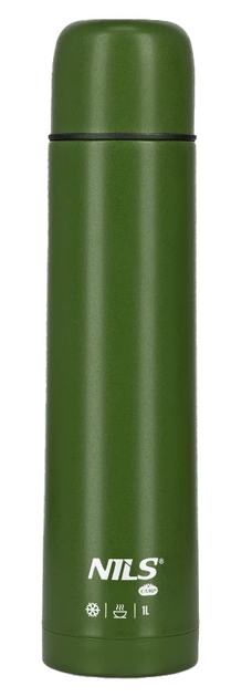 Термос туристичний NILS CAMP NC3804 1000 мл Зелений (5908261682544) - зображення 1