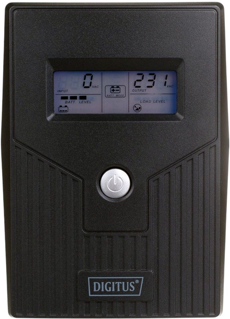 ДБЖ Digitus Line-Interactive LCD 800VA/480W Black (DN-170064-LCD-B) - зображення 1