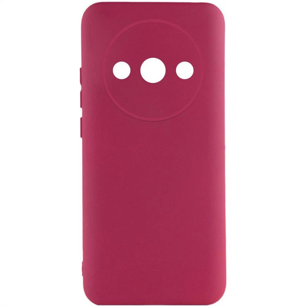 Чохол TPU GETMAN Liquid Silk Full Camera для Xiaomi Redmi A3 Бордовий / Marsala - Фото 1 Чохол TPU GETMAN Liquid Silk Full Camera для Xiaomi Redmi A3 Бордовий / Marsala - зображення 1