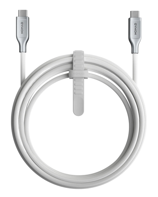 Кабель Nomad USB-C Kevlar Cable 240W White (3 m) (NM014681858) - зображення 8
