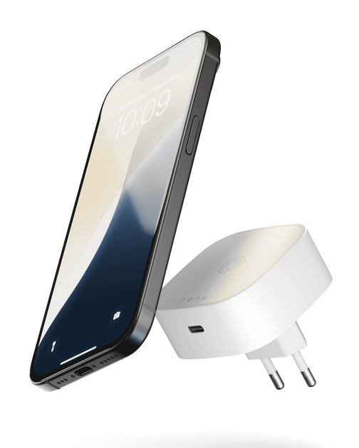 Бездротовий зарядний пристрій Zens Wireless Charging Adapter White (ZESC18W/00) - зображення 11