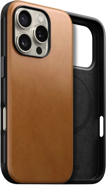Чохол Nomad Modern Leather Case English Tan for iPhone 16 Pro Max - Фото 15 Чохол Nomad Modern Leather Case English Tan for iPhone 16 Pro Max - зображення 15