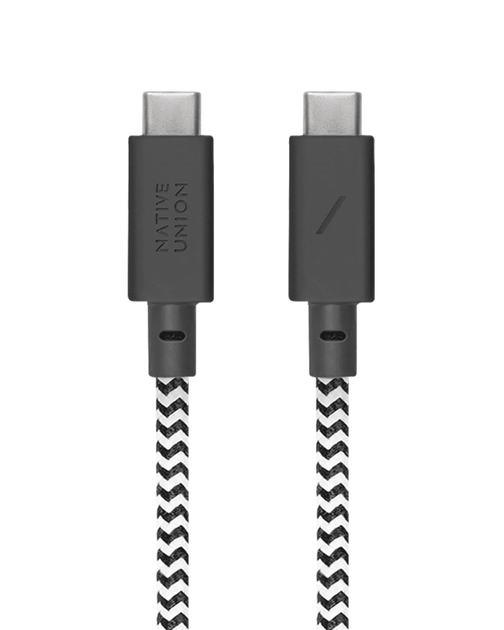 Кабель USB-C to USB-C Native Union Anchor Cable Pro 240W Zebra (3 m) (ACABLE-C-ZEB-NP) - изображение 9