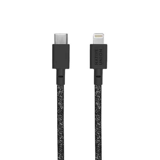 Кабель USB-C to Lightning Native Union Belt Cable Cosmos Black (1.2 m) (BELT-KV-CL-CS-BK-2) - изображение 4