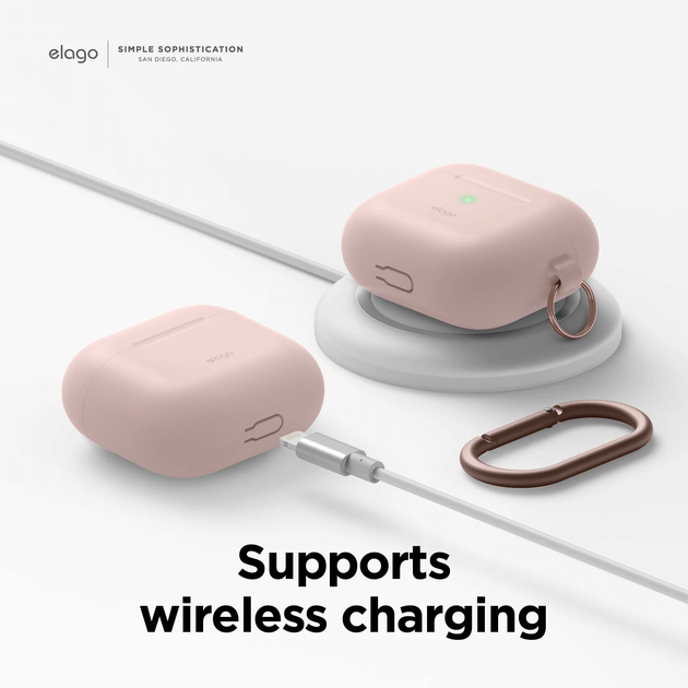 Чехол Elago Hang Silicone Case Sand Pink for Airpods 3rd Gen (EAP3HG-HANG-SPK) - изображение 6