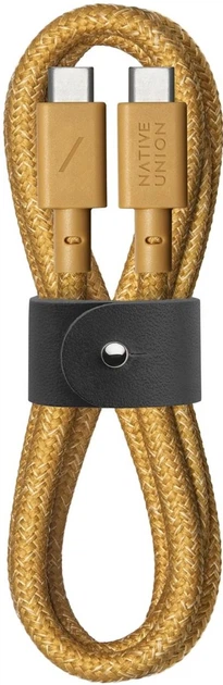 Кабель USB-C to USB-C Native Union Belt Cable USB-C to USB-C Kraft (1.2 m) (BELT-C-KFT-2-NP) - Фото 1 Кабель USB-C to USB-C Native Union Belt Cable USB-C to USB-C Kraft (1.2 m) (BELT-C-KFT-2-NP) - зображення 1
