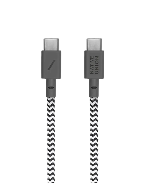 Кабель USB-C to USB-C Native Union Belt Cable Zebra (1.2 m) (BELT-C-ZEB-2-NP) - изображение 12