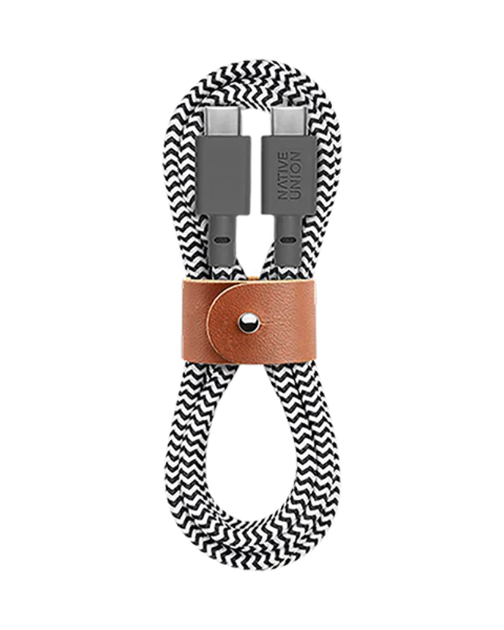 Кабель USB-C to USB-C Native Union Belt Cable Zebra (1.2 m) (BELT-C-ZEB-2-NP) - изображение 15