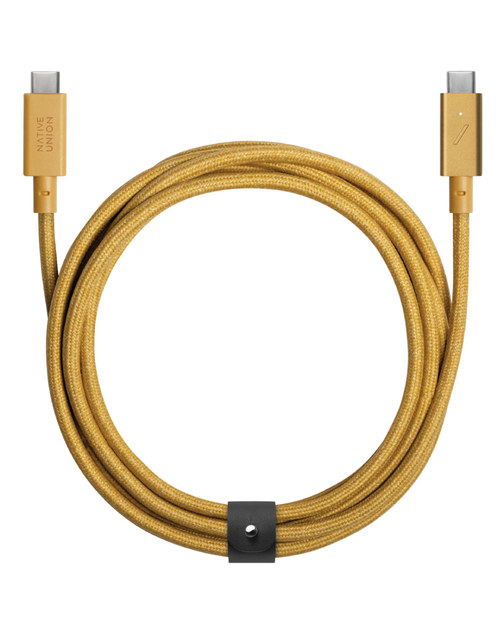 Кабель USB-C to USB-C Native Union Belt Cable Pro 240W Kraft (2.4 m) (BELT-PRO2-KFT-NP) - Фото 5 Кабель USB-C to USB-C Native Union Belt Cable Pro 240W Kraft (2.4 m) (BELT-PRO2-KFT-NP) - изображение 5