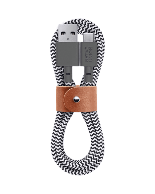 Кабель USB-A to USB-C Native Union Belt Cable Zebra (1.2 m) (BELT-AC-ZEB-NP) - Фото 13 Кабель USB-A to USB-C Native Union Belt Cable Zebra (1.2 m) (BELT-AC-ZEB-NP) - изображение 13