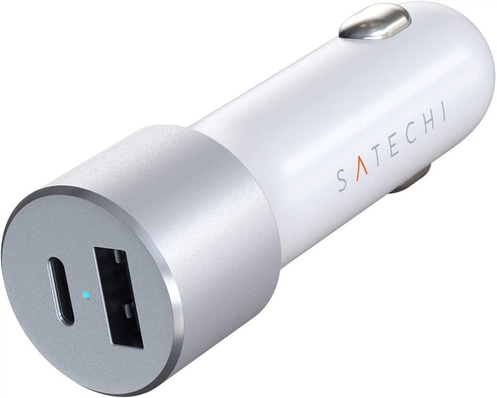 Автомобильное зарядное устройство Satechi 72W Type-C PD Car Charger Silver (ST-TCPDCCS) - Фото 9 Автомобильное зарядное устройство Satechi 72W Type-C PD Car Charger Silver (ST-TCPDCCS) - изображение 9