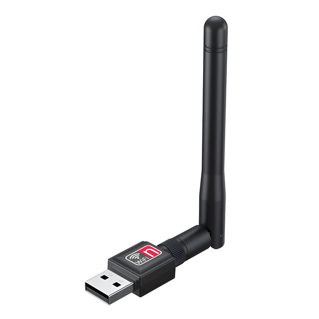 Адаптер Wi-Fi 150 Mbps USB с антенной для ПК и ноутбука 2.4 GHz - Фото 1 Адаптер Wi-Fi 150 Mbps USB с антенной для ПК и ноутбука 2.4 GHz - изображение 1