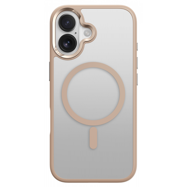 Чехол для iPhone 17 c Magsafe Rock Guard Touch Magnetic Protection Case (Metal Lens Frame) Beige - Фото 1 Чехол для iPhone 17 c Magsafe Rock Guard Touch Magnetic Protection Case (Metal Lens Frame) Beige - изображение 1