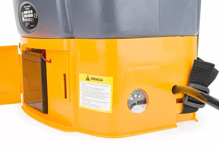 Аккумуляторный садовый опрыскиватель ранцевый Powermat PM0749 PM-OA-20T портативный на спину для распыления огорода сада теплицы дачи бак 20 л до 8 ч работы на аккумуляторе 15 Ач давление 1–4.5 бар мембранный насос - изображение 5