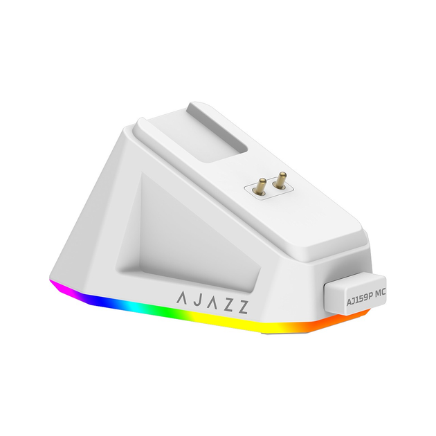 Mysz Ajazz AJ159P MC Wireless/Bluetooth/USB White (AJ159P-MC-W) - obraz 4