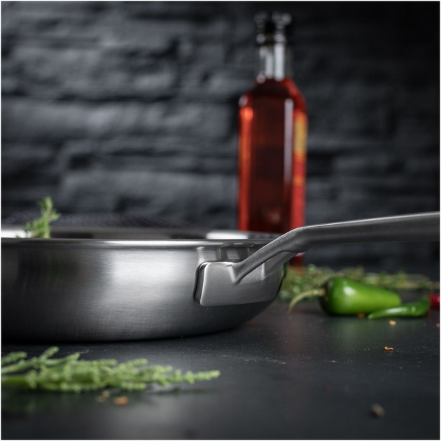 Patelnia Kuhn Rikon Culinary Fiveply bez powłoki 24 cm (7610154385019) - obraz 3
