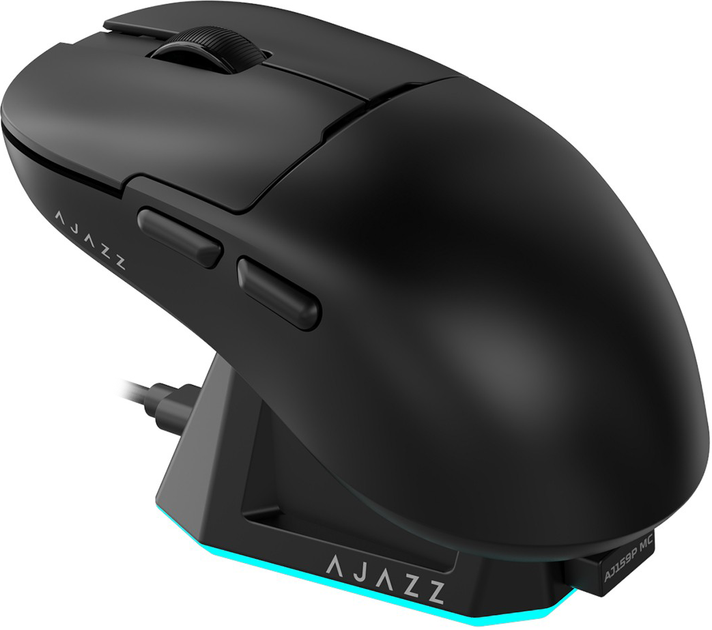 Mysz Ajazz AJ159P MC Wireless/Bluetooth/USB Black (AJ159P-MC-B) - obraz 1