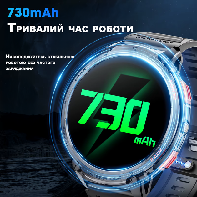 Мужские смарт-часы Karchilor 3Cloudge, звонки, водонепроницаемые, для мужчин, фитнес-браслет, iOS Android - изображение 4