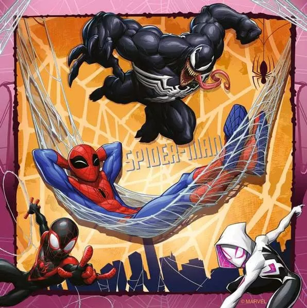 Puzzle Ravensburger Marvel Spiderman 3 × 49 elementów 12004115 (4005555041153) - obraz 5