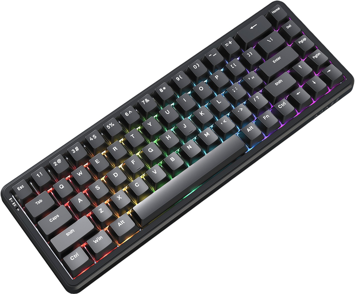 Klawiatura przewodowa Ajazz AK680 MAX Magnetic Rice Switch USB Czarny (AK680-WM-B-A) - obraz 4