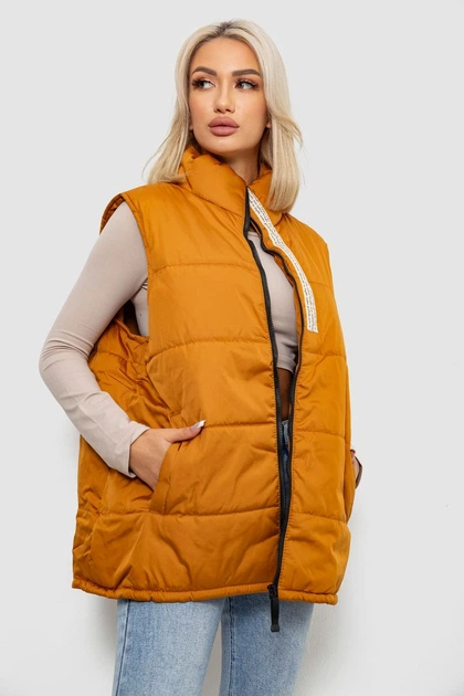 Жилет жіночий демісезонний, колір коричневий, 257R95 XXXL 257R95 (126724_863219) - изображение 3