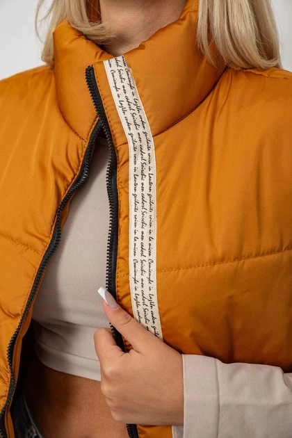 Жилет жіночий демісезонний, колір коричневий, 257R95 XXXL 257R95 (126724_863219) - изображение 6