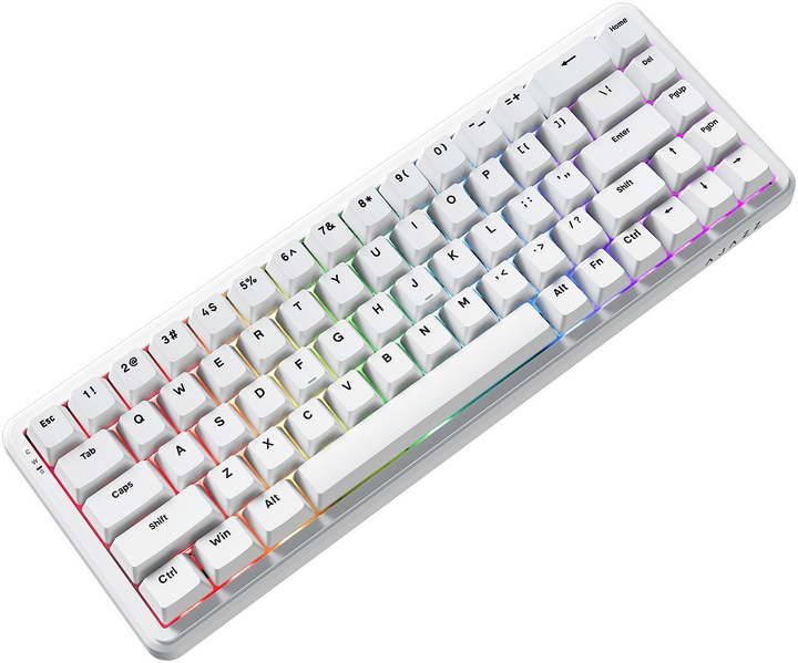 Klawiatura przewodowa Ajazz AK680 MAX Magnetic Rice Switch USB Biały (AK680-WM-W-A) - obraz 4
