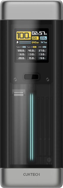 Powerbank Cuktech CUK00P23GLBK 25000 mAh 210W Black (6973886190407) - obraz 3
