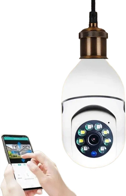 Камера відеоспостереження WIFI в патрон Е27 XPRO 3120S-DPXY 2MP (234564589_428) - изображение 9