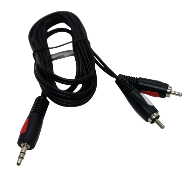 Audio Кабель Cabletech Eco-line jack 3.5 - 2RCA Cable 1м Black - Фото 5 Audio Кабель Cabletech Eco-line jack 3.5 - 2RCA Cable 1м Black - изображение 5