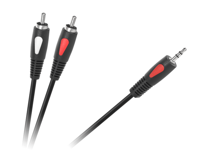Audio Кабель Cabletech Eco-line jack 3.5 - 2RCA Cable 3м Black - Фото 4 Audio Кабель Cabletech Eco-line jack 3.5 - 2RCA Cable 3м Black - изображение 4