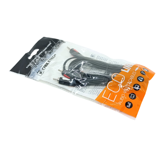 Audio Кабель Cabletech Eco-line jack 3.5 - 2RCA Cable 3м Black - Фото 7 Audio Кабель Cabletech Eco-line jack 3.5 - 2RCA Cable 3м Black - изображение 7