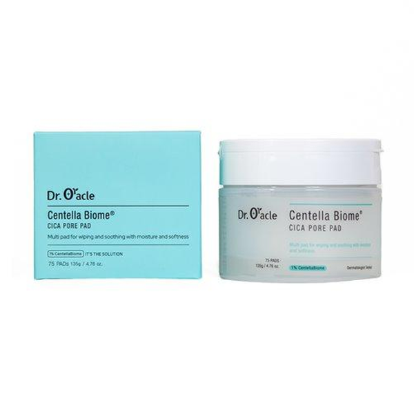 Пады для лица Dr.Oracle Centella Biome Cica Pore Pad успокаивающие с центеллой 75 шт - Фото 4 Пады для лица Dr.Oracle Centella Biome Cica Pore Pad успокаивающие с центеллой 75 шт - изображение 4