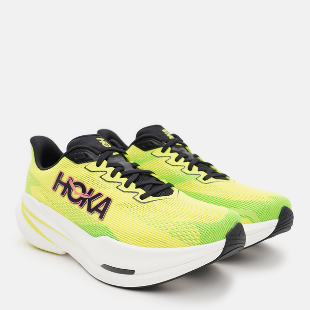 Чоловічі кросівки для бігу HOKA ONE ONE M Mach X 3 1168720-NNHK 46.5 (12US) Лимонні (198605192043) - зображення 2