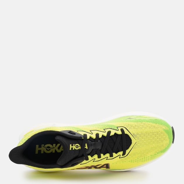 Чоловічі кросівки для бігу HOKA ONE ONE M Mach X 3 1168720-NNHK 42.5 (9US) Лимонні (198605192111) - зображення 5