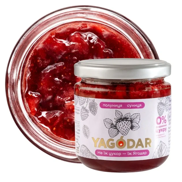 4 джемы без сахара YAGODAR, 840 г - изображение 2