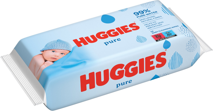 Chusteczki nawilżane dla niemowląt Huggies Pure 10 x 56 szt (5029053550039/10) - obraz 3