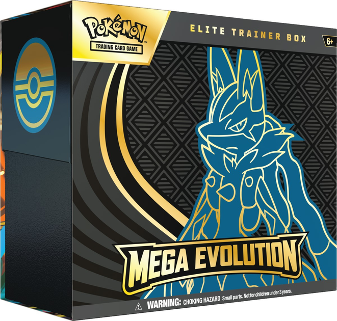 Dodatek Pokémon TCG: Mega Evolution - Elite Trainer Box - Lucario 1 szt (0196214129115) - obraz 2