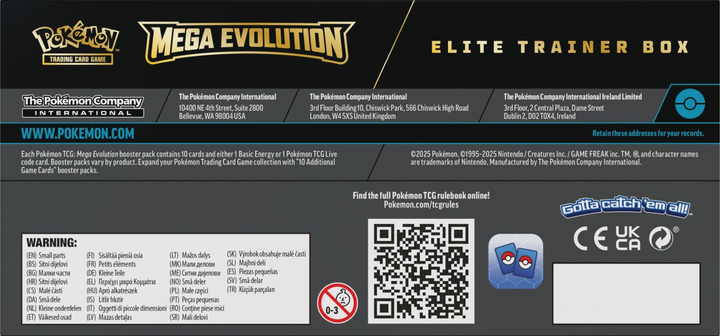 Dodatek Pokémon TCG: Mega Evolution - Elite Trainer Box - Lucario 1 szt (0196214129115) - obraz 9