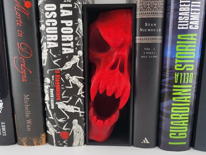 Книжковий Уголок Book Nook Злий Череп Монстра Червоний. Aivory - Фото 1 Книжковий Уголок Book Nook Злий Череп Монстра Червоний. Aivory - зображення 1