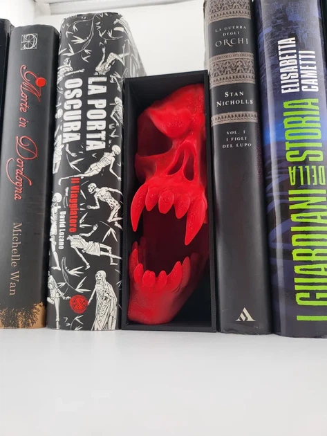 Книжковий Уголок Book Nook Злий Череп Монстра Червоний. Aivory - Фото 3 Книжковий Уголок Book Nook Злий Череп Монстра Червоний. Aivory - зображення 3