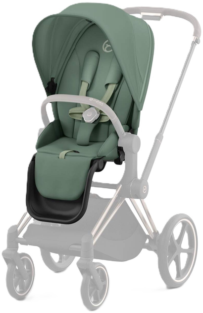 Tekstylny zestaw do wózków Cybex Priam 4.0 Seat Pack Leaf Green Platinum 523000773 (4063846415656) - obraz 1