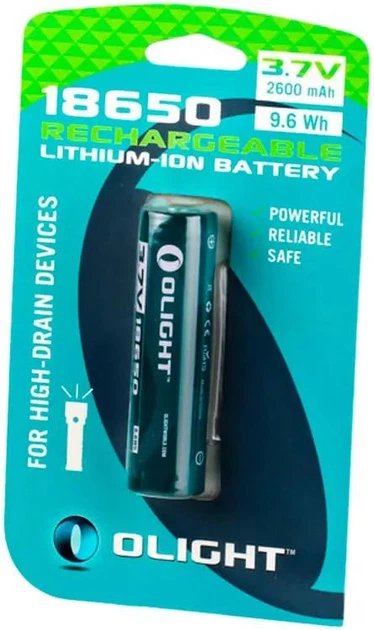Аккумуляторная батарея Olight 18650 2600 mAh 3.7 V - изображение 3