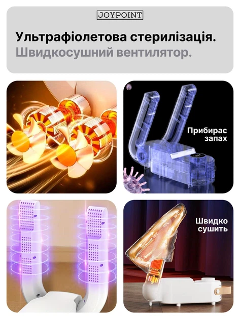 Сушилка для обуви электрическая сушка с ультрафиолетом и вентилятором электросушилка кроссовок бутс универсальная обувная быстрой сушки перчаток шапок носков ботинок антибактериальная противогрибковая электросушитель с таймером от сети - изображение 2