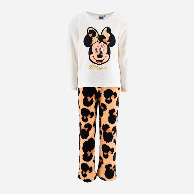 Детская теплая махровая пижама для девочки Disney Minnie Mouse HY20152 98 см Молочный/Бежевый (3609088236553) - Фото 1 Детская теплая махровая пижама для девочки Disney Minnie Mouse HY20152 98 см Молочный/Бежевый (3609088236553) - изображение 1