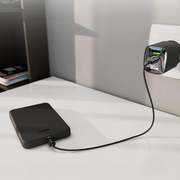 Powerbank SBS Mag Power Qi2 5000 mAh 20W Black (8018417499135) - obraz 4