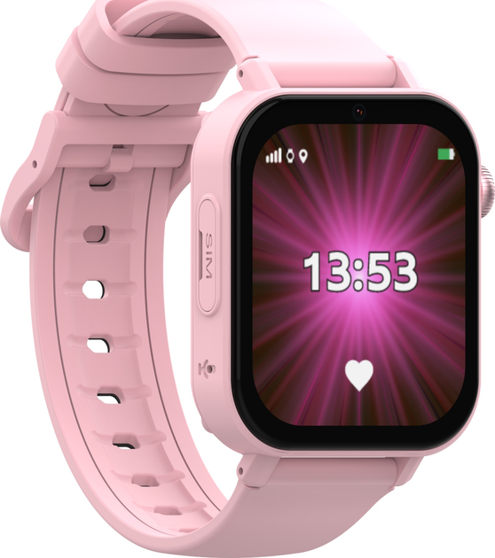 Дитячий смарт-годинник Kidiz Plus Pink (5906800867131) - зображення 2